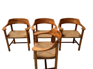 Four Mid-Century Modern Armchairs by Rainer Daumiller, 1970s